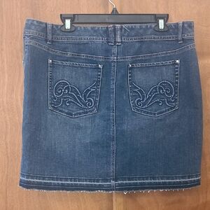 White House Black Market Indigo Mini Skirt